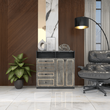 ตู้ลิ้นชัก 4 ลิ้นชัก WISDOM DESIGN FURNITURE GDW-121 120 ซม. สีแอชเกรย์/บราวน์มาร์เบิ้ล_4